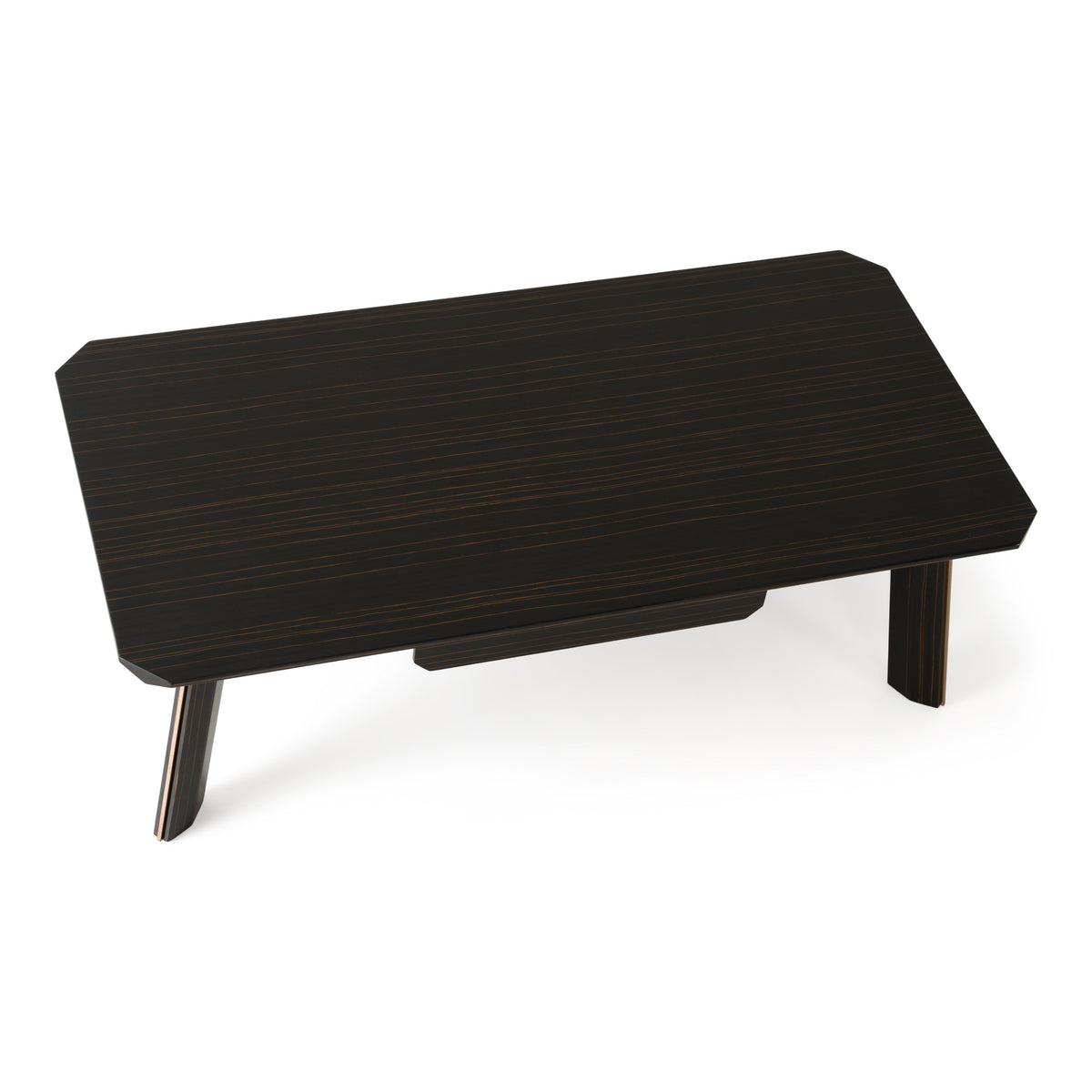 Chadwick Modern Ebony & Rosegold Coffee Table