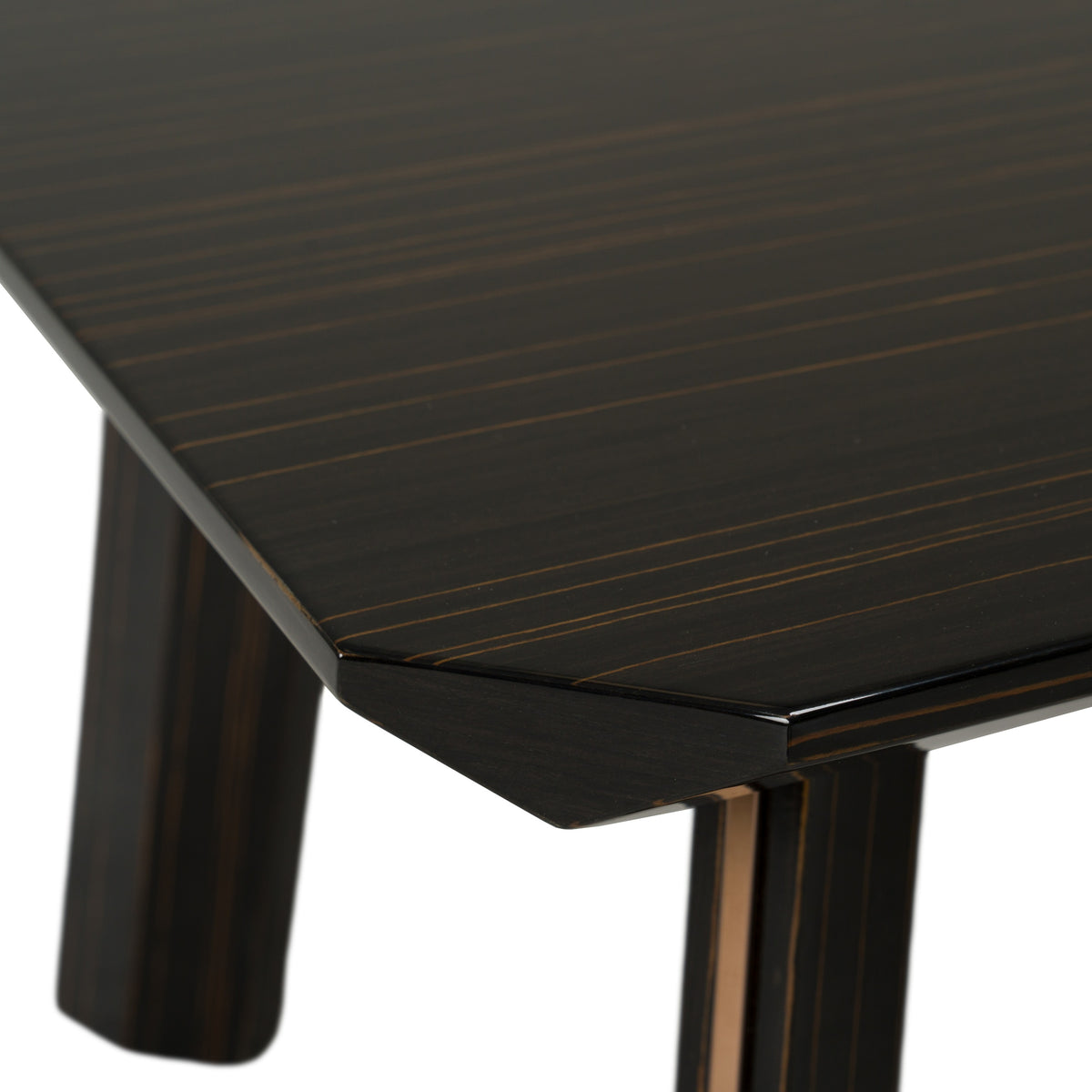 Chadwick Modern Ebony & Rosegold Coffee Table