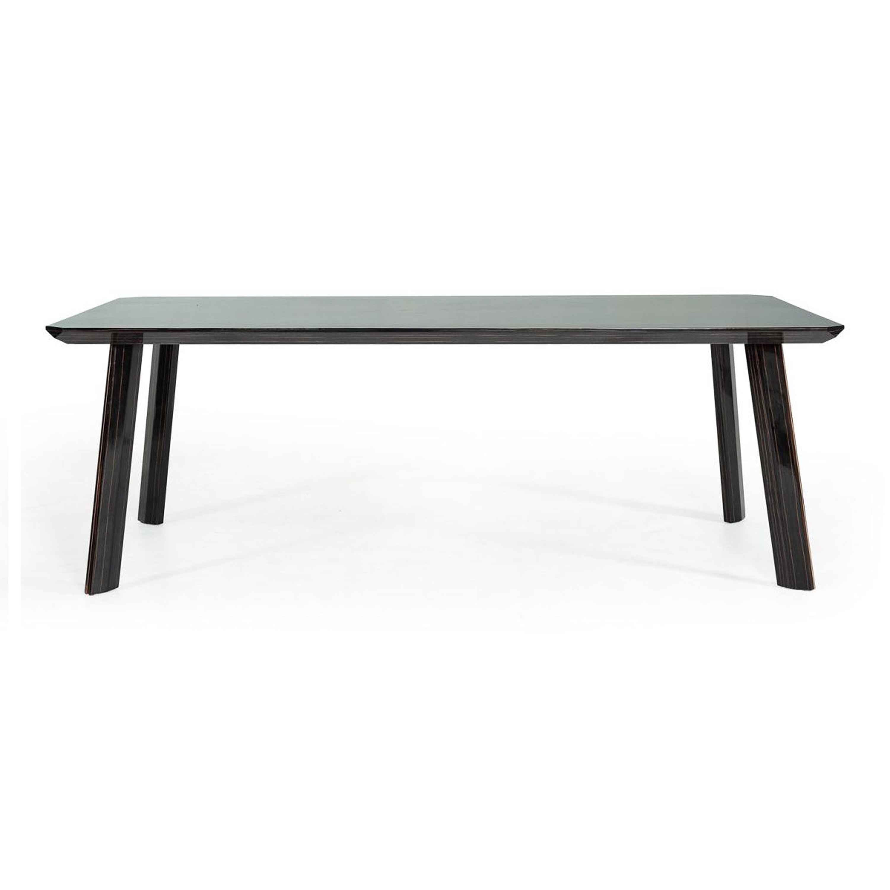 Chadwick Modern Ebony & Rosegold Dining Table