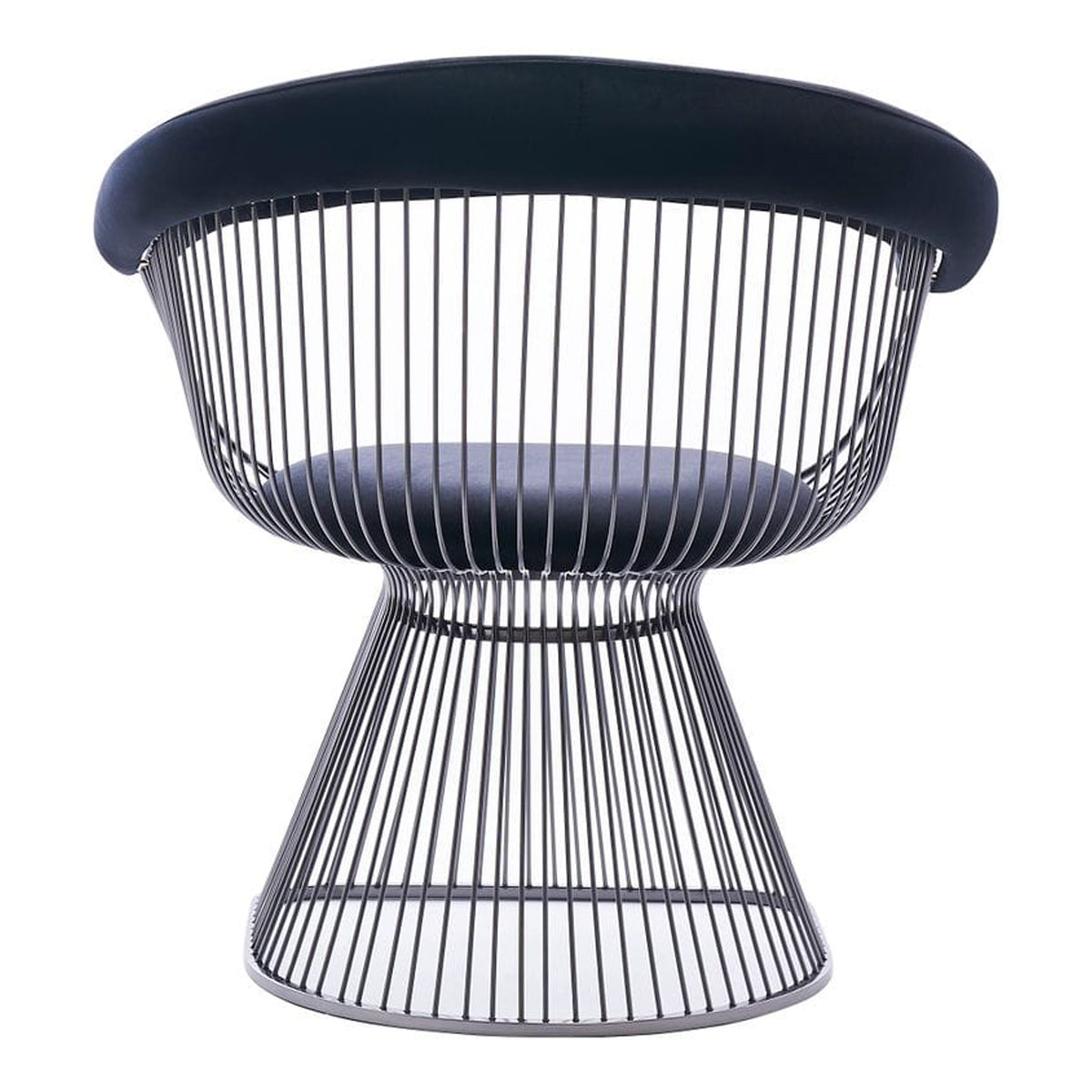 Chandler Modern Black Velvet & Black Stainless Steel Dining Chair