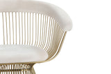 Chandler Modern Beige Velvet & Gold Dining Chair