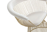 Chandler Modern Beige Velvet & Gold Dining Chair