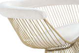 Chandler Modern Beige Velvet & Gold Dining Chair