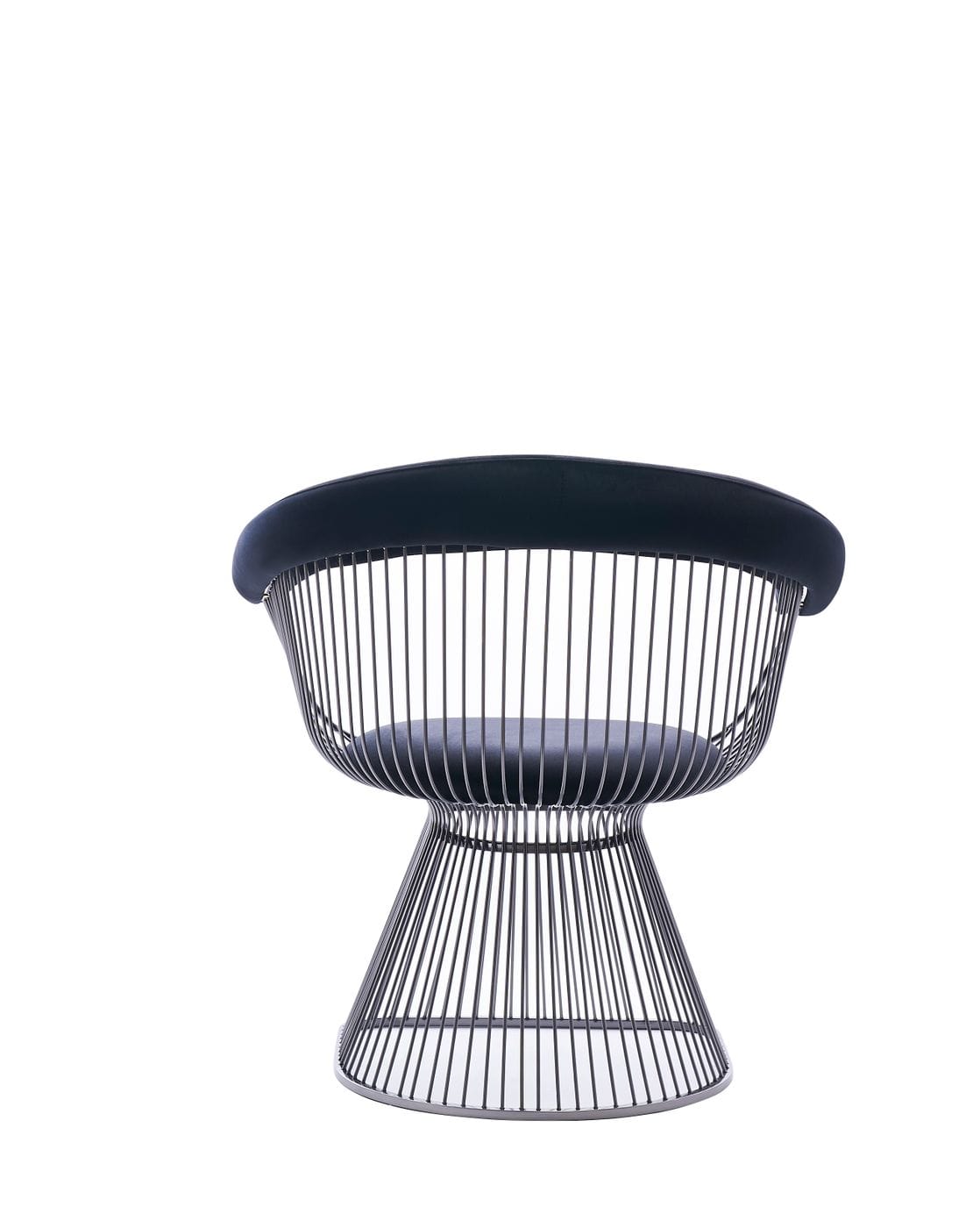 Chandler Modern Black Velvet & Black Stainless Steel Dining Chair