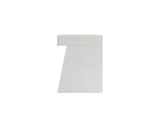 Chelsey- Modern White and Stainless Steel Desk