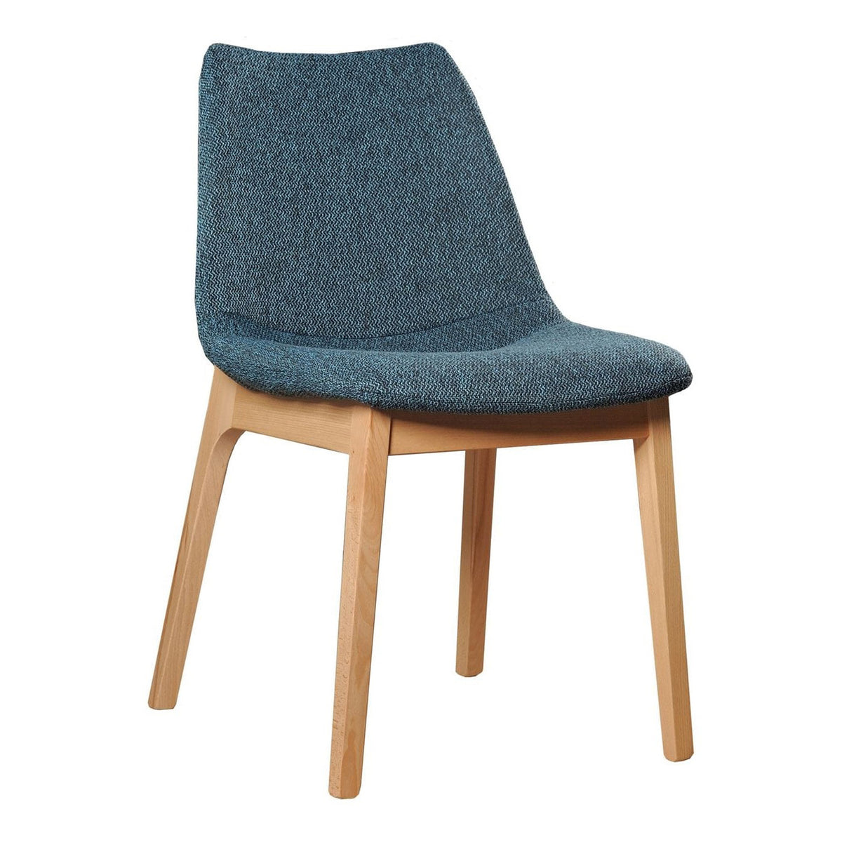 Chrissy Modern Blue Fabric Dining Chair (Set of 2)