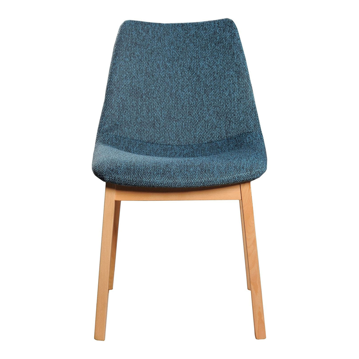 Chrissy Modern Blue Fabric Dining Chair (Set of 2)