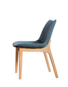 Chrissy Modern Blue Fabric Dining Chair (Set of 2)