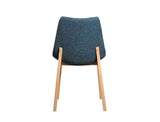 Chrissy Modern Blue Fabric Dining Chair (Set of 2)