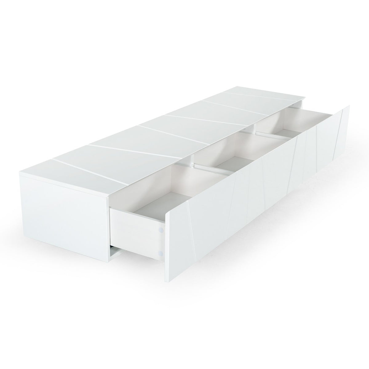 Chrysler Modern White TV Stand