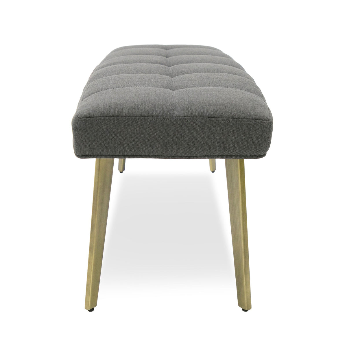 Cici Contemporary Grey & Antique Brass Bench