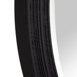 Cirque Modern Black Ash Round Mirror