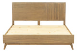 Claire Contemporary Walnut Bed