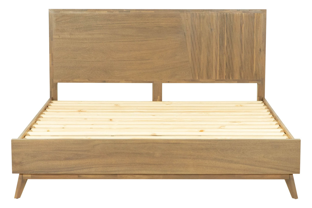 Claire Contemporary Walnut Bed