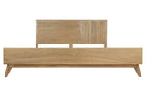 Claire Contemporary Walnut Bed