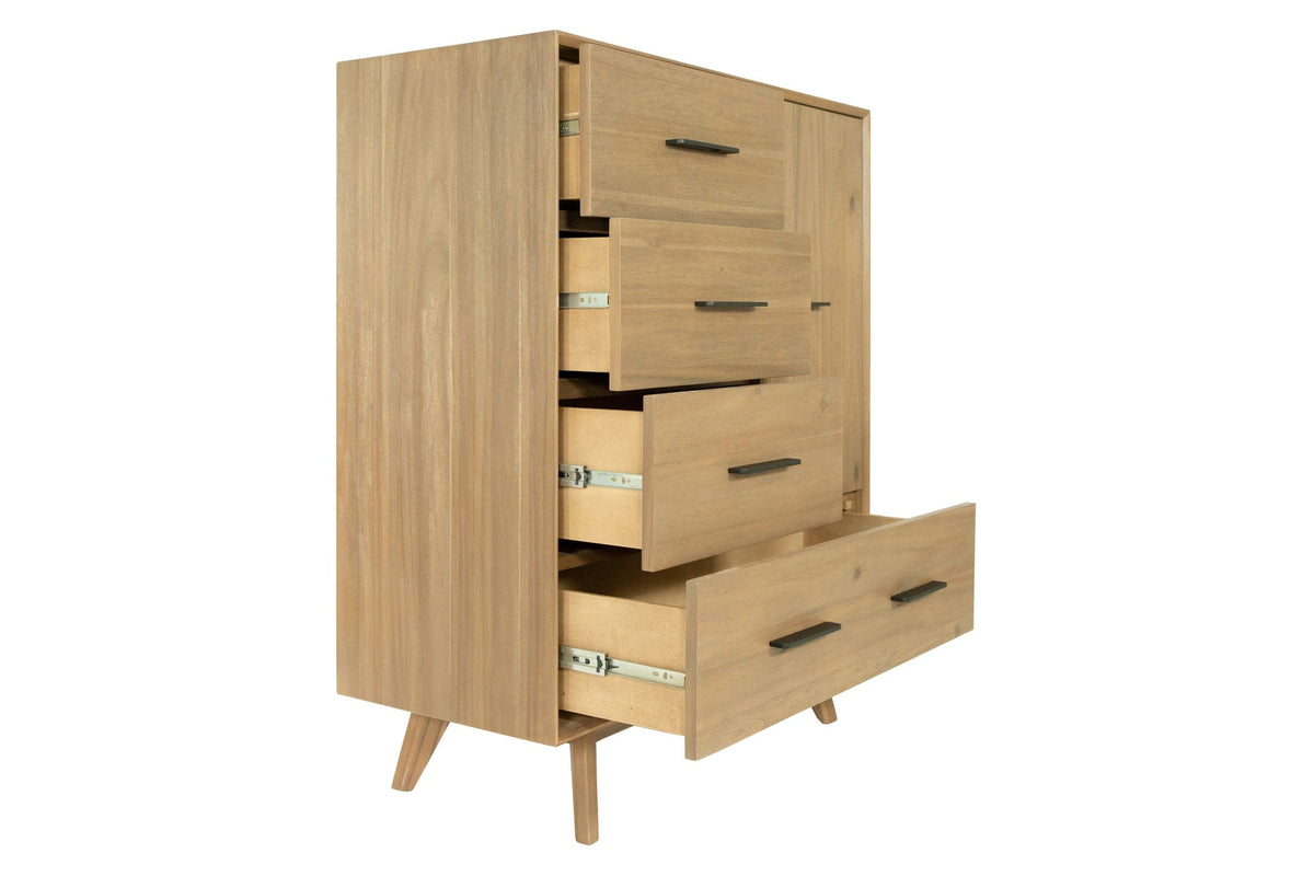Claire Contemporary Walnut Chest
