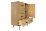 Claire Contemporary Walnut Chest
