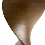 Cleveland Contemporary Glass and Walnut Dining Table