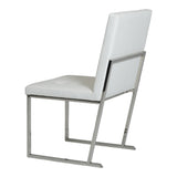 Click Modern White Leatherette Dining Chair (Set of 2)