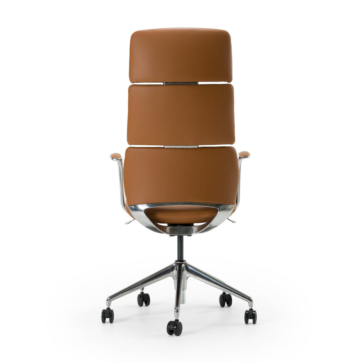 Clyne Modern Camel Vegan Leather Executive Office Chair