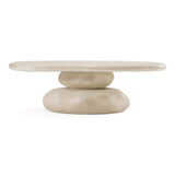 Coates Modern Beige Concrete Coffee Table