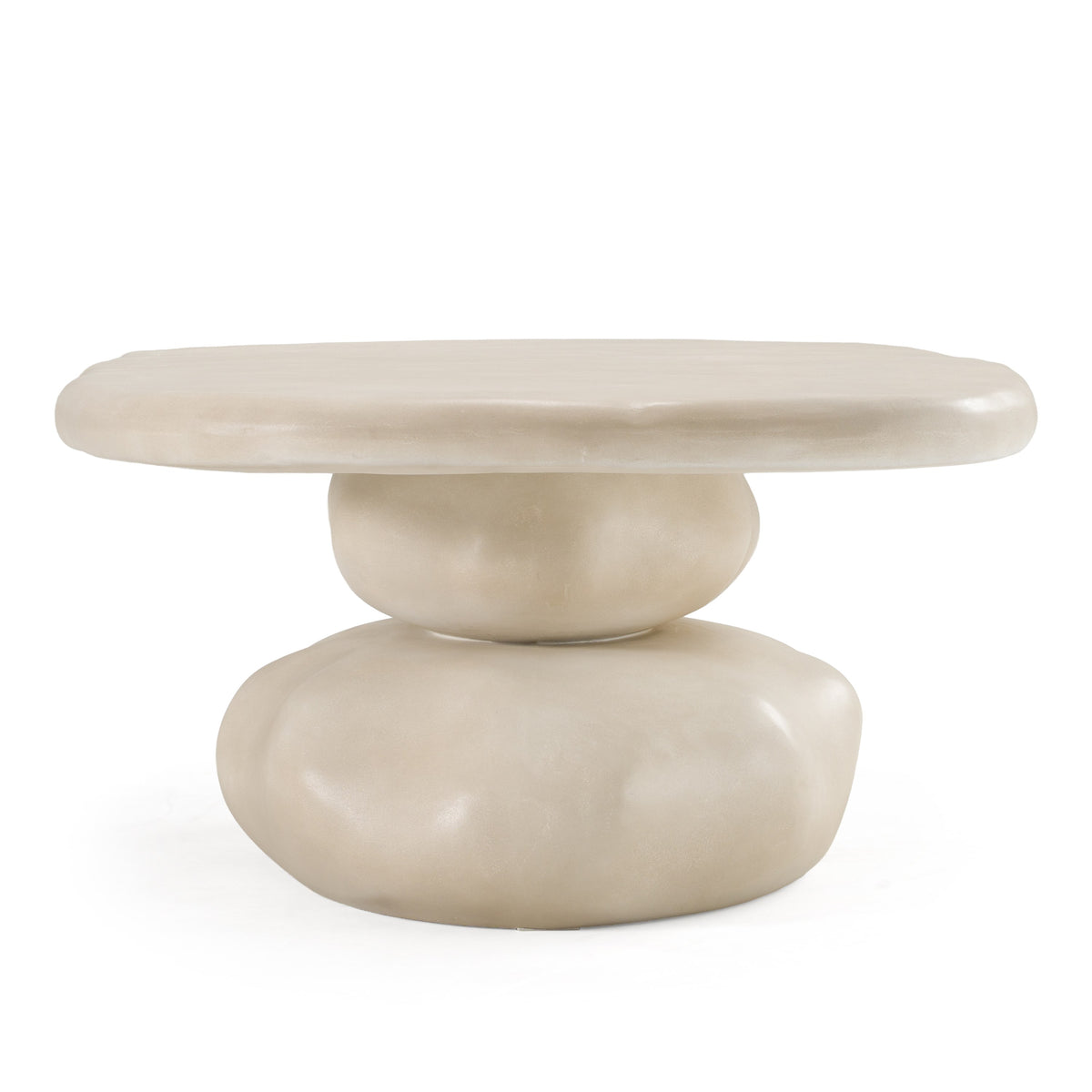 Coates Modern Beige Concrete Coffee Table