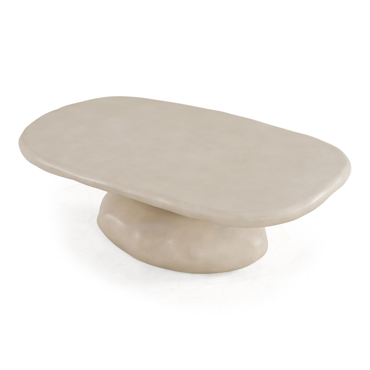 Coates Modern Beige Concrete Coffee Table