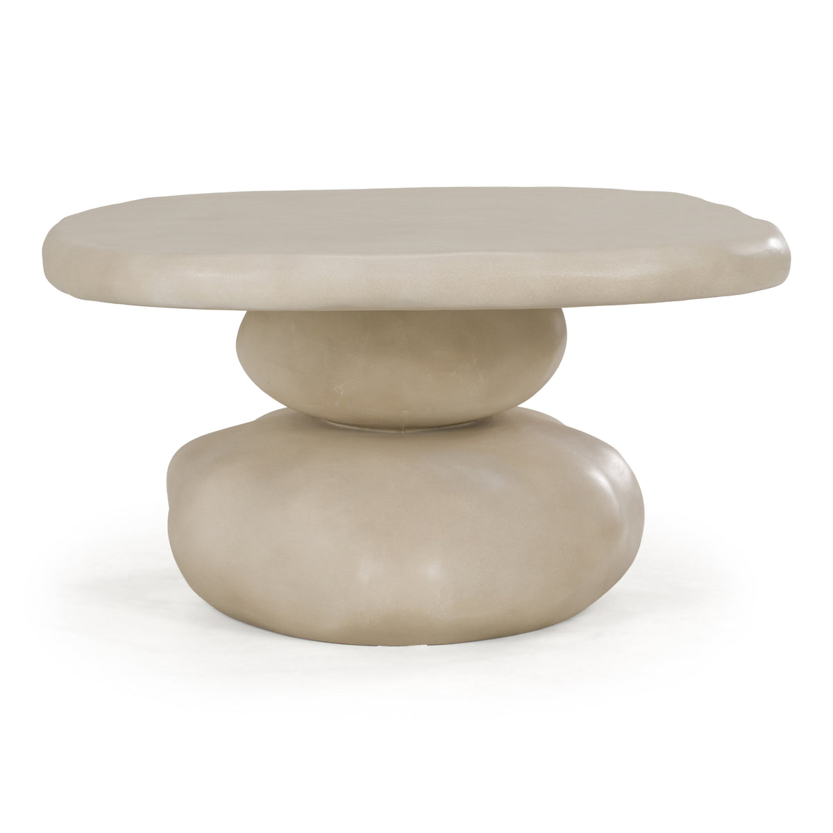 Coates Modern Beige Concrete Coffee Table