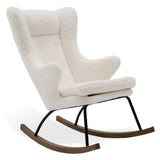 Colfax Modern White Sheep Rocking Chair