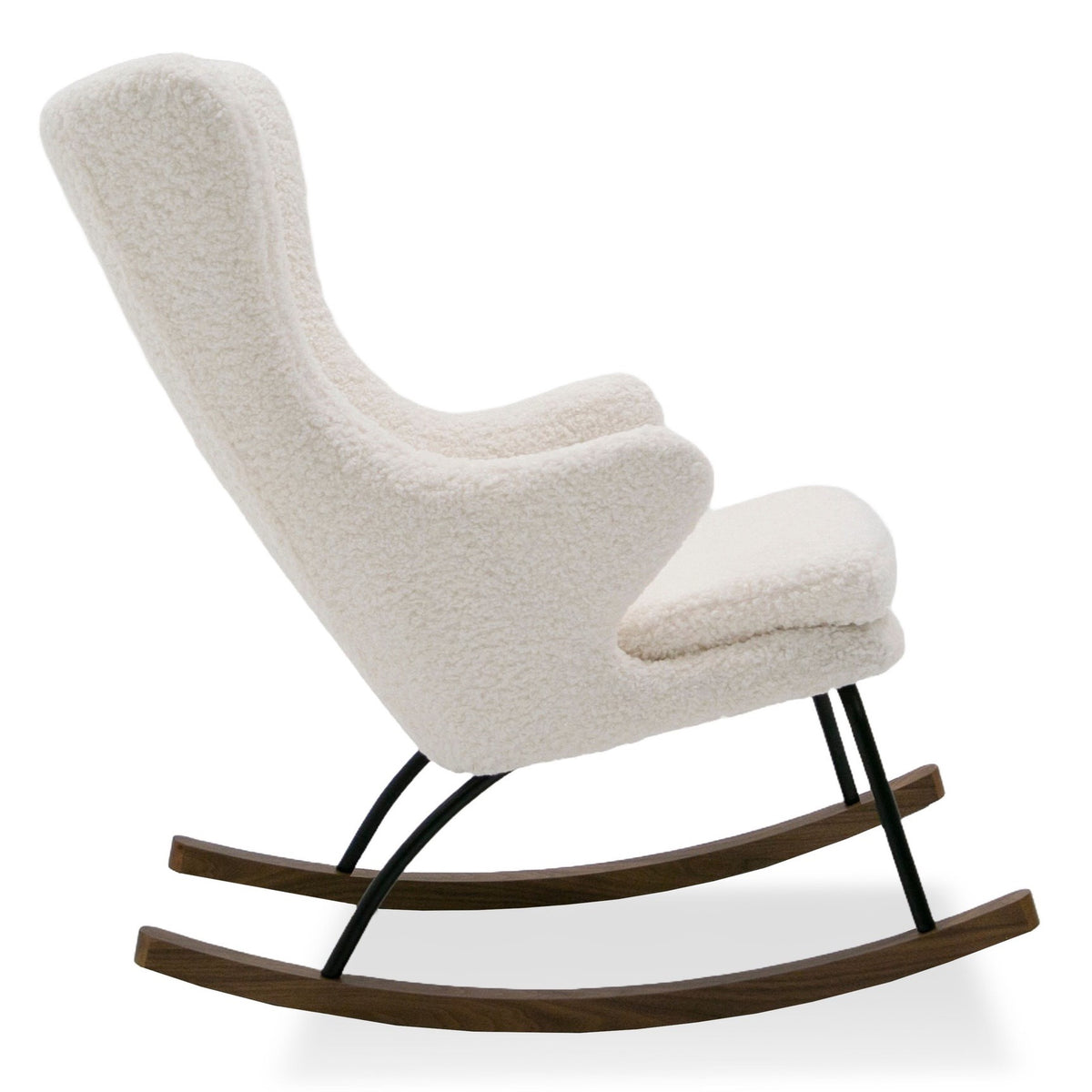 Colfax Modern White Sheep Rocking Chair