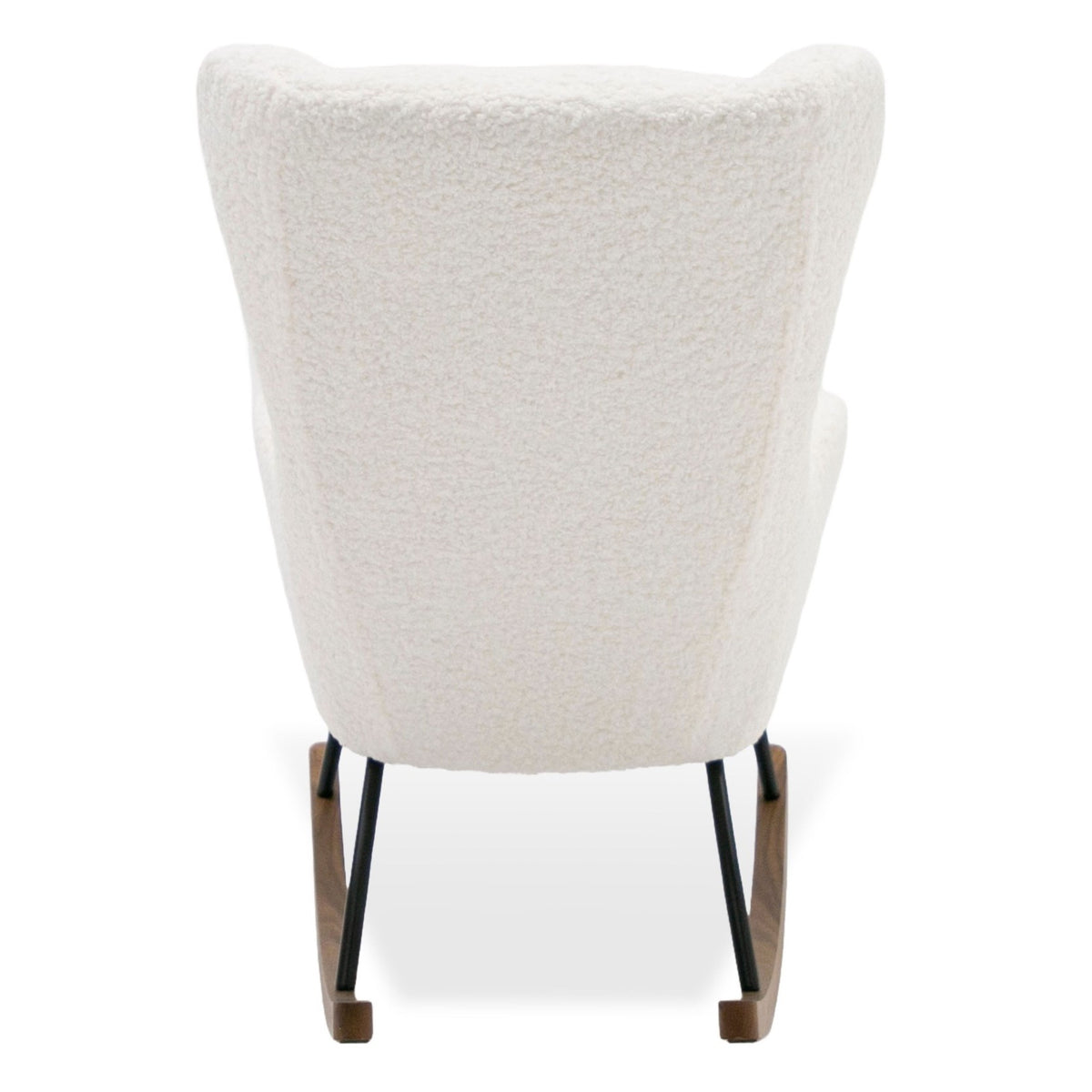 Colfax Modern White Sheep Rocking Chair
