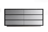 Concord Modern Black Marble + Black Ash + Aluminum Dresser