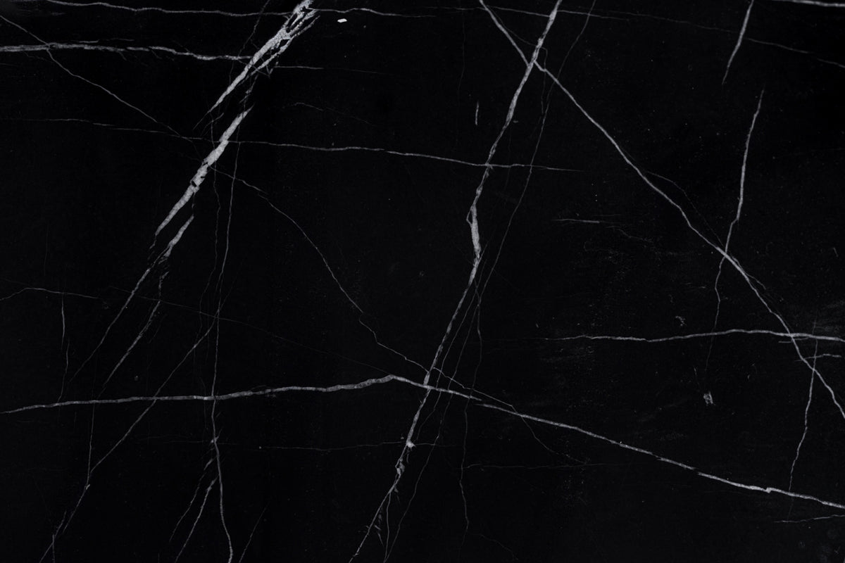 Concord Modern Black Marble + Black Ash + Aluminum Chest