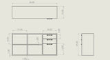 Boston Modern Glass & Faux Concrete Reversible Desk