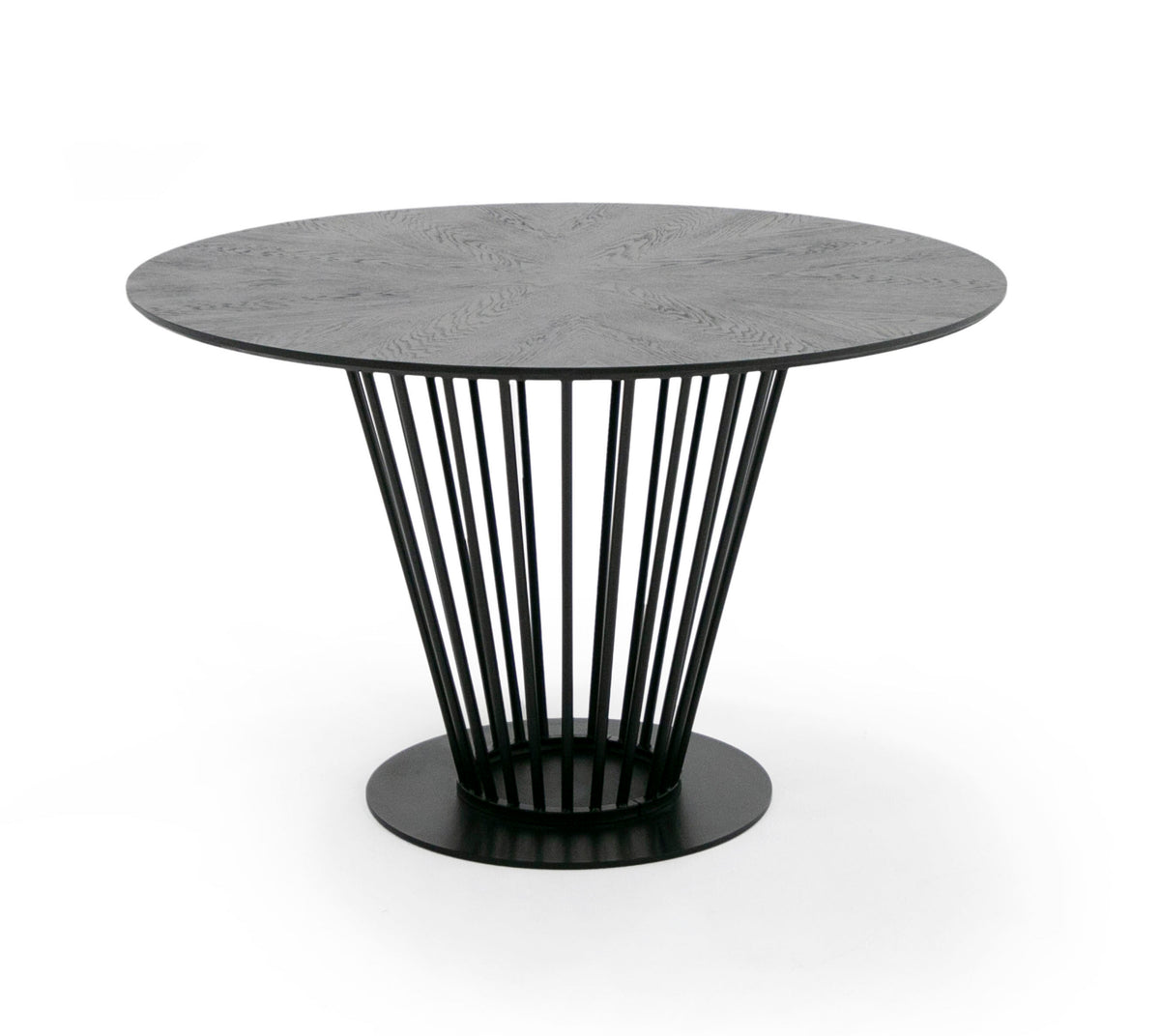 Conroy Modern Black Round Dining Table