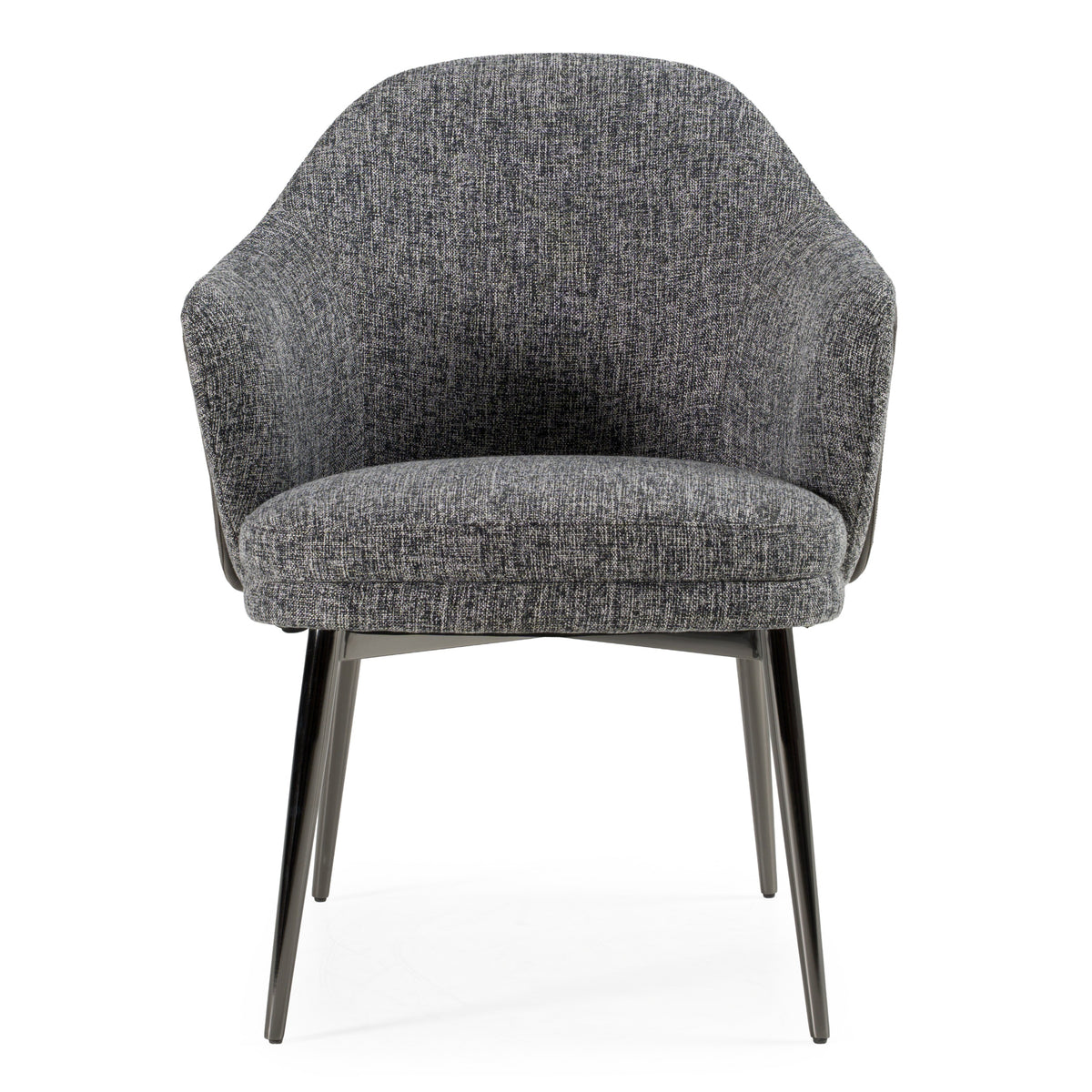 Cora Modern Grey Fabric & Leatherette Dining Chair