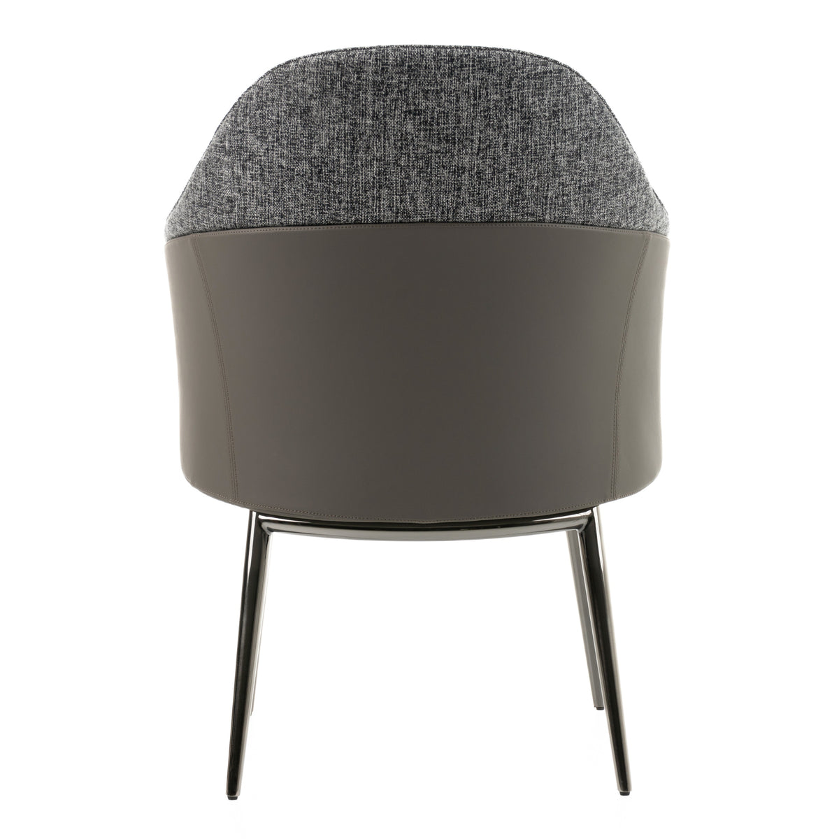 Cora Modern Grey Fabric & Leatherette Dining Chair