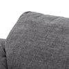 Corinth Modern Dark Grey Fabric Sectional Sofa with 3 Power Recliners