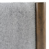 Carolina Modern Grey Fabric + Wenge Bed