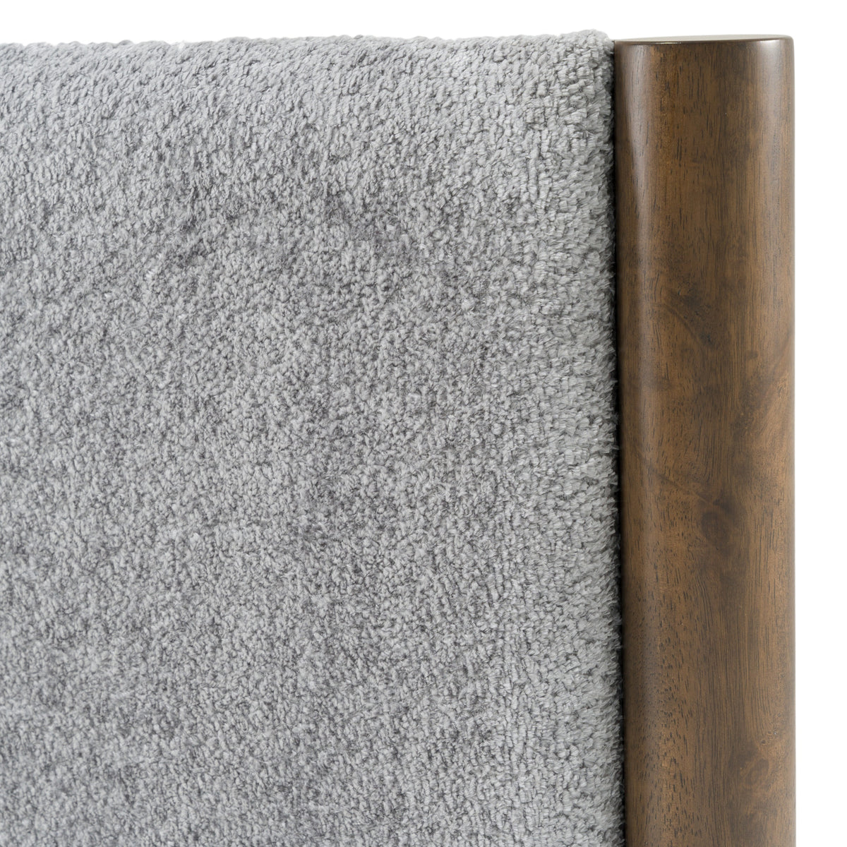 Carolina Modern Grey Fabric + Wenge Bed