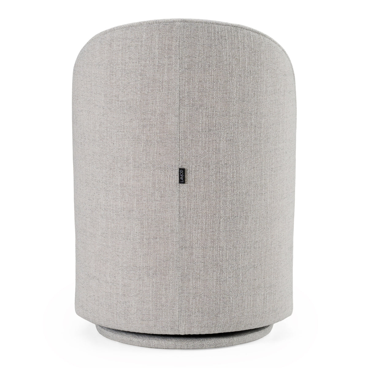 Correa Modern Light Grey Fabric Swivel Dining Chair