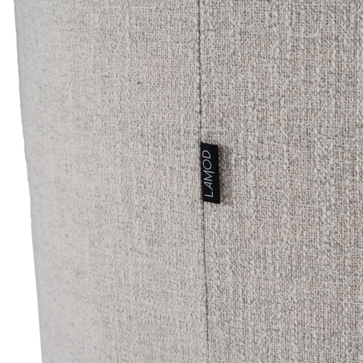Correa Modern Light Grey Fabric Swivel Dining Chair
