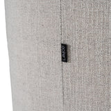 Correa Modern Light Grey Fabric Swivel Dining Chair