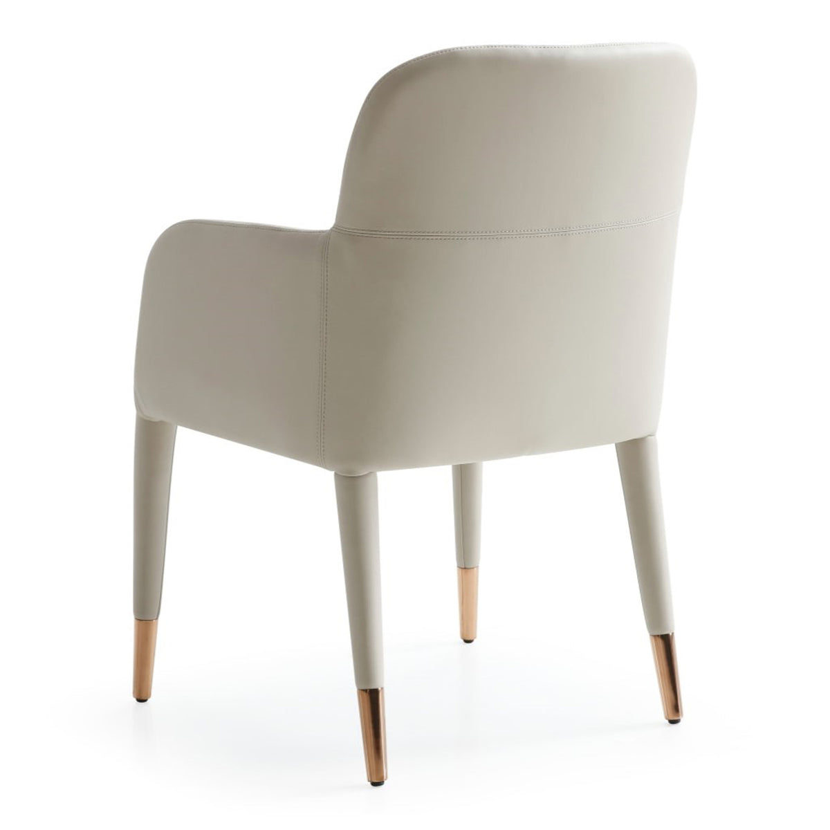 Cortina Modern Beige Eco-Leather Dining Arm Chair