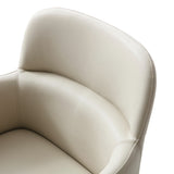 Cortina Modern Beige Eco-Leather Dining Arm Chair