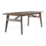 Costello Mid-Century Modern Wenge Dining Table + 8 Chairs Set