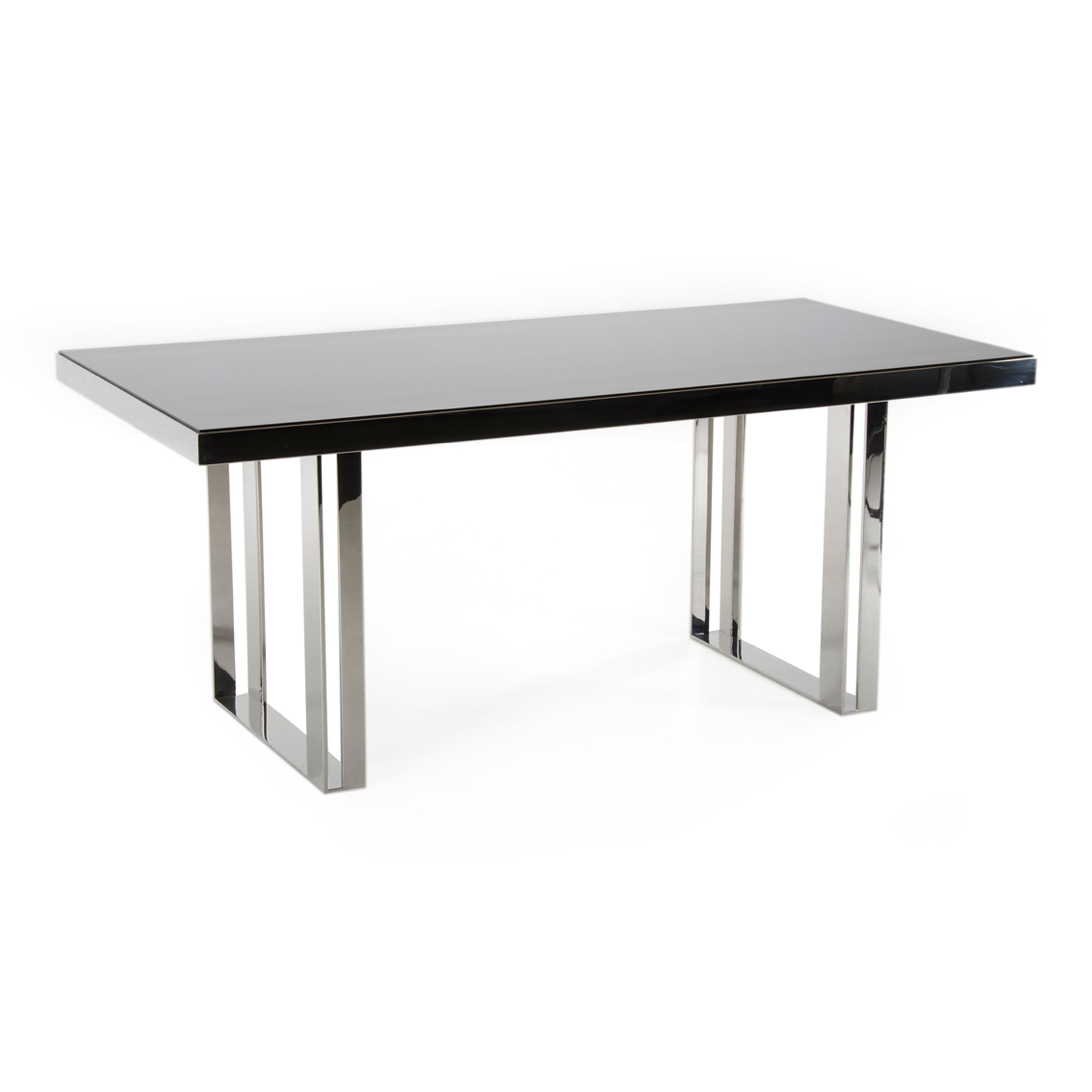Courtland Modern Stainless Steel Dining Table