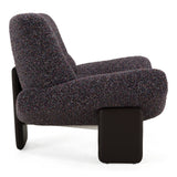 Crowley Modern Grey Multi-Color Fabric Accent Chair