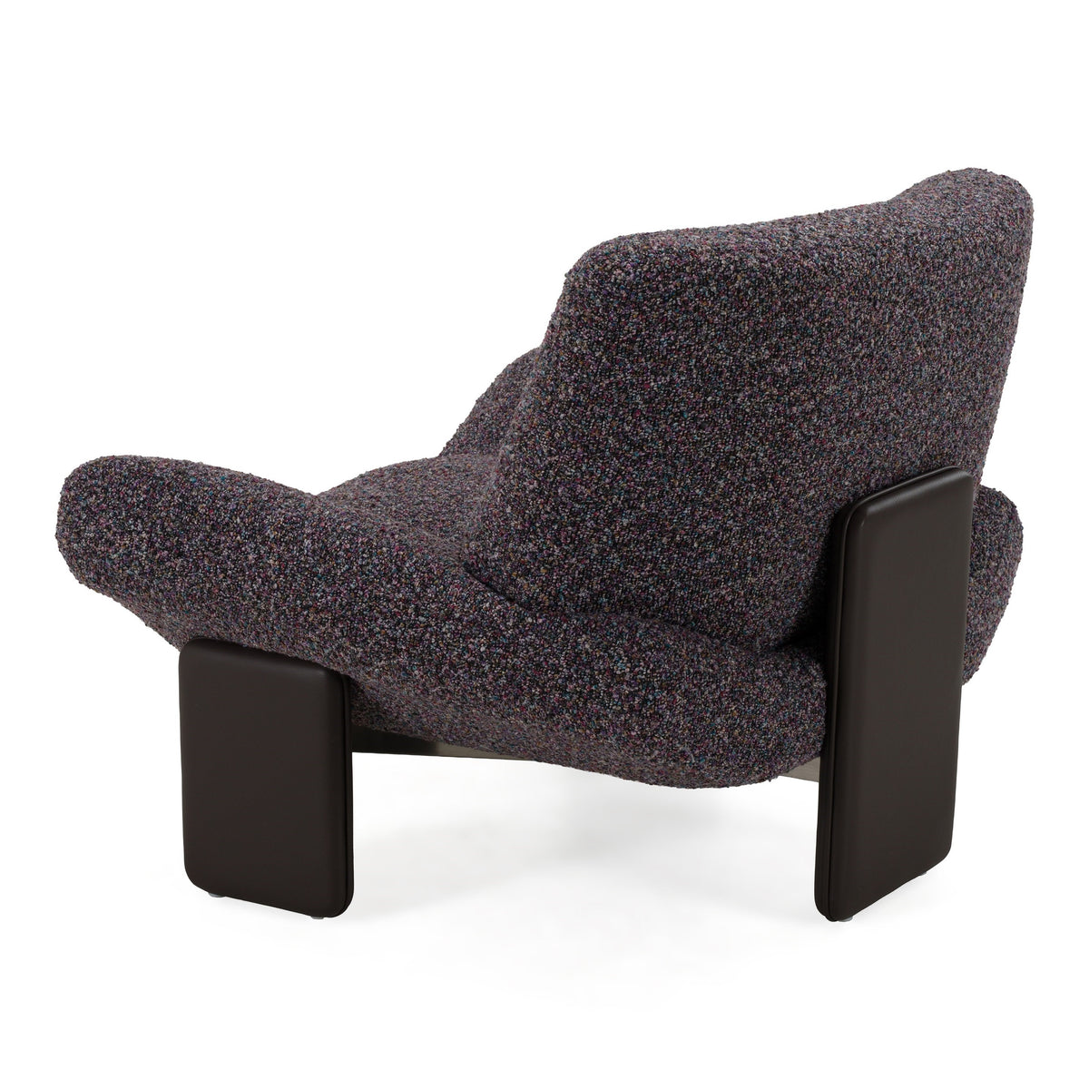 Crowley Modern Grey Multi-Color Fabric Accent Chair