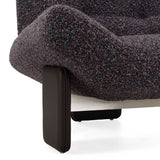Crowley Modern Grey Multi-Color Fabric Accent Chair